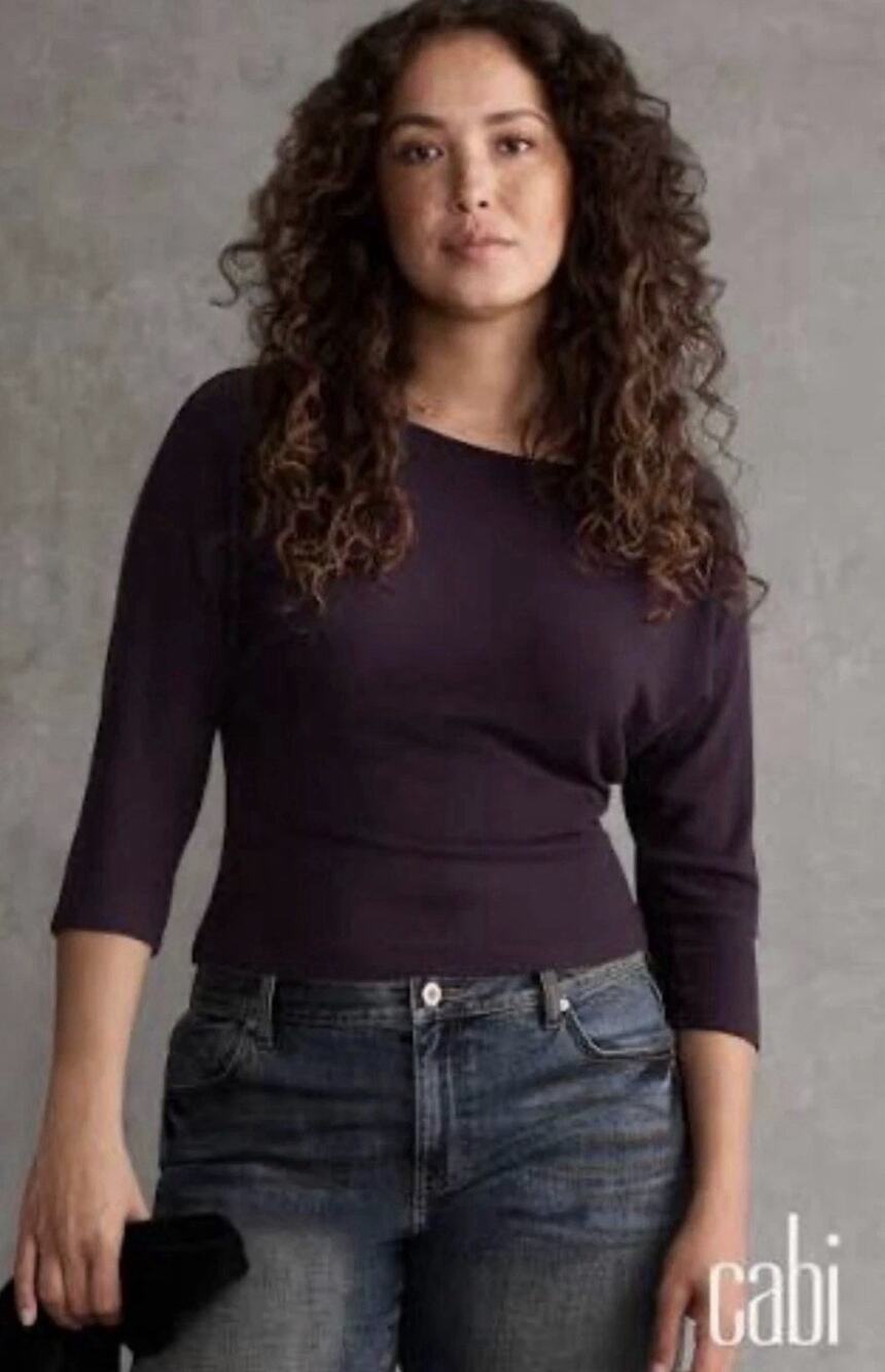 Cabi Starlet Top Woman’s #5016 Burgundy Large
